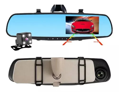 Espejo Retrovisor Doble Camara 1080P