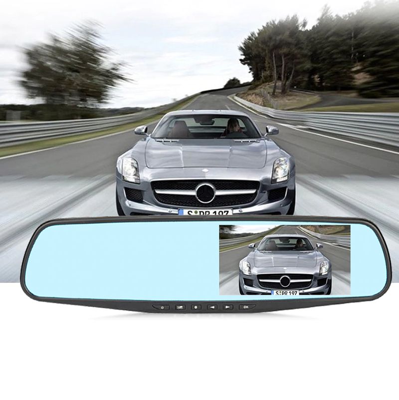 Espejo Retrovisor Doble Camara 1080P
