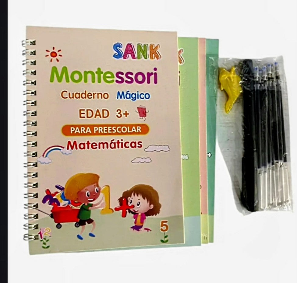 SET DE 4 DE LIBROS MAGICOS CALIGRAFIA